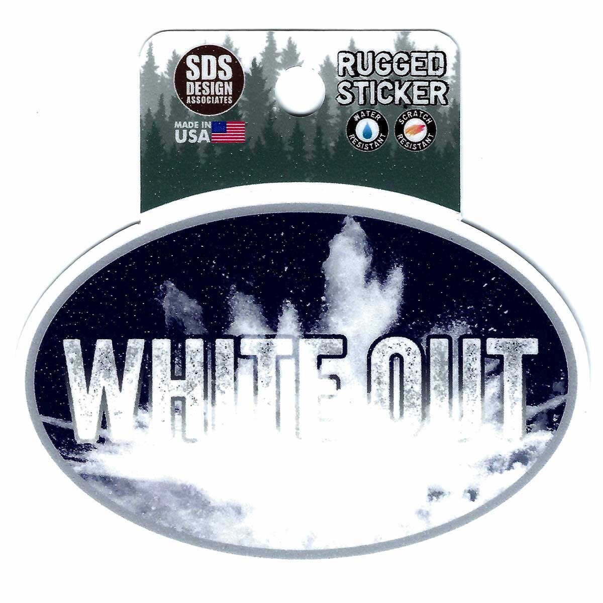 rugged sticker White Out